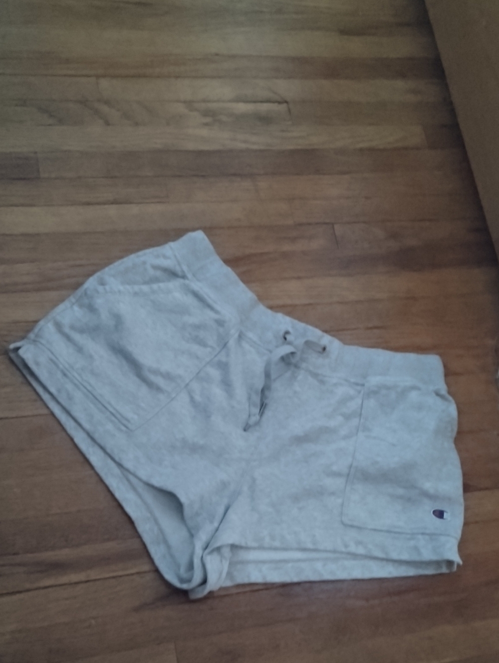 Champion Light Gray Women's Athletic Fleece Shorts